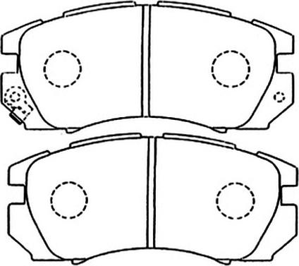 ASVA AKD-1335 - Тормозные колодки, дисковые, комплект autodnr.net