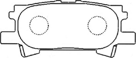 ASVA AKD-1498 - Тормозные колодки, дисковые, комплект avtokuzovplus.com.ua