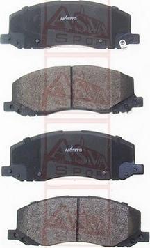 ASVA AKD-18105 - Тормозные колодки, дисковые, комплект autodnr.net