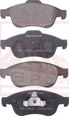 ASVA AKD-24101 - Тормозные колодки, дисковые, комплект autodnr.net