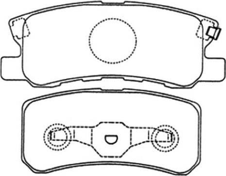 ASVA AKD-3450 - Тормозные колодки, дисковые, комплект avtokuzovplus.com.ua