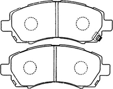 ASVA AKD-7398 - Гальмівні колодки, дискові гальма autocars.com.ua