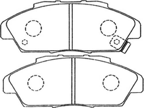 ASVA AKD-8223 - Гальмівні колодки, дискові гальма autocars.com.ua