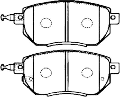 ASVA AKD-CA093 - Тормозные колодки, дисковые, комплект avtokuzovplus.com.ua