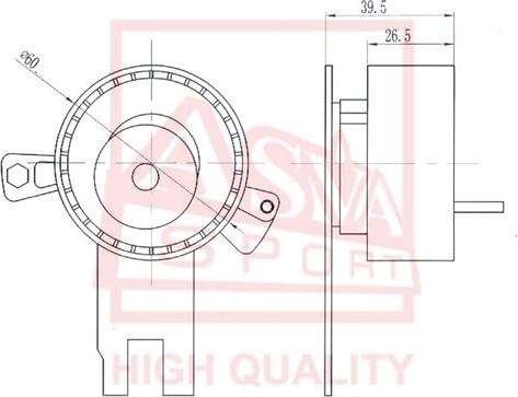 ASVA FDBP-012 - Ролик натяжителя, клиновой ремень autodnr.net