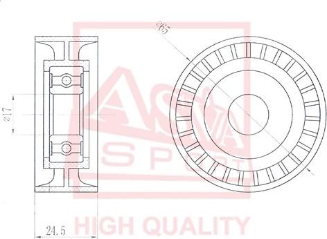 ASVA MTBP-012 - Ролик натяжителя, клиновой ремень autodnr.net