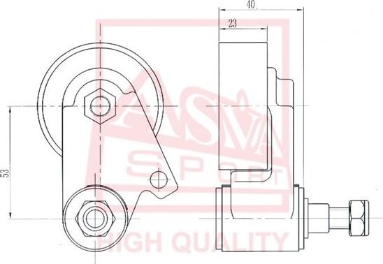 ASVA MTBP-015 - Натяжна ролик, клиновий ремінь autocars.com.ua