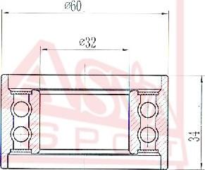 ASVA SBBP-004 - Натяжна ролик, клиновий ремінь autocars.com.ua