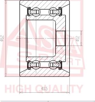 ASVA TYBP-009 - Натяжна ролик, клиновий ремінь autocars.com.ua