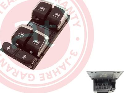 AT Autoteile at11866 - Вимикач, стеклолод'емнік autocars.com.ua