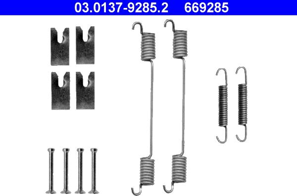 ATE 03.0137-9285.2 - Комплектующие, барабанный тормозной механизм autodnr.net