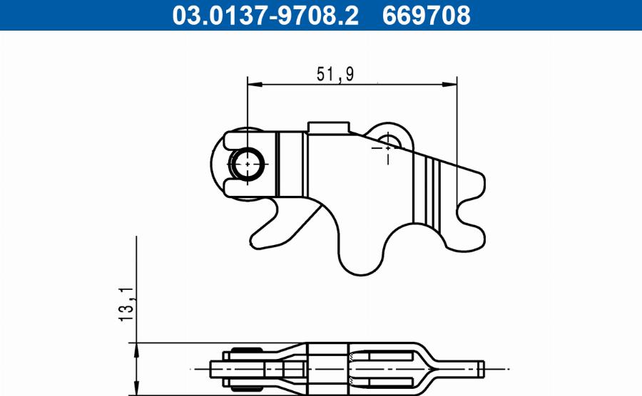 ATE 03.0137-9708.2 - Комплектуючі, гальмівна система autocars.com.ua