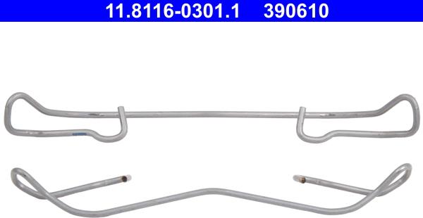 ATE 11.8116-0301.1 - Пружина, тормозной суппорт autodnr.net