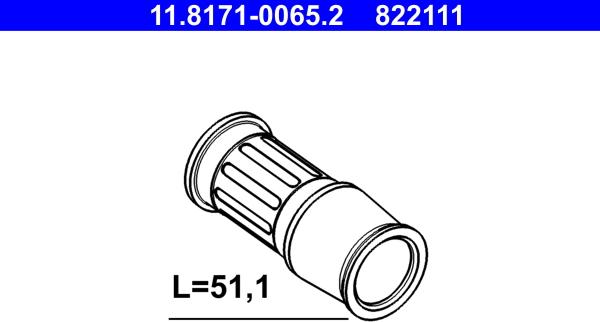 ATE 11.8171-0065.2 - Демпферуюча втулка autocars.com.ua