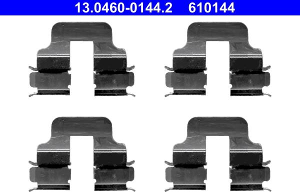 ATE 13.0460-0144.2 - Комплектующие для колодок дискового тормоза autodnr.net