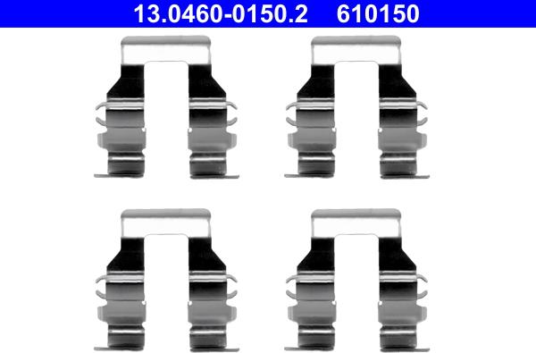 ATE 13.0460-0150.2 - Комплектуючі, колодки дискового гальма autocars.com.ua