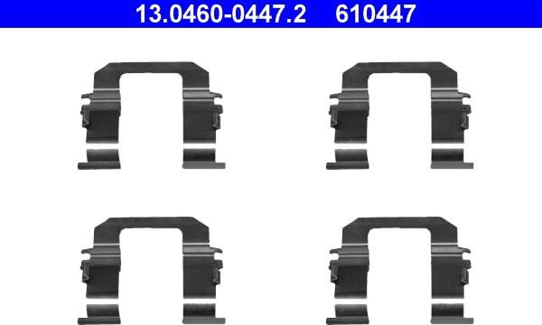 ATE 13.0460-0447.2 - Комплектующие для колодок дискового тормоза avtokuzovplus.com.ua