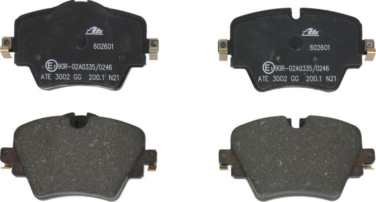 ATE 13.0460-2601.2 - Гальмівні колодки, дискові гальма autocars.com.ua