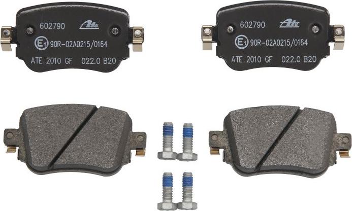 ATE 13.0460-2790.2 - Гальмівні колодки, дискові гальма autocars.com.ua