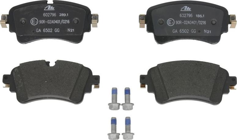 ATE 13.0460-2796.2 - Гальмівні колодки, дискові гальма autocars.com.ua