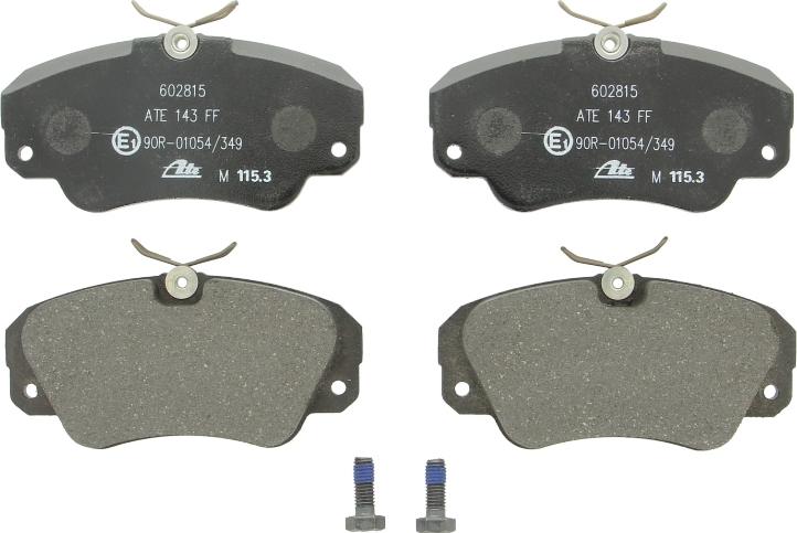 ATE 13.0460-2815.2 - Гальмівні колодки, дискові гальма autocars.com.ua