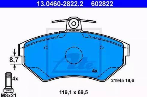 Alpha Brakes HKP-VW-039 - Гальмівні колодки, дискові гальма autocars.com.ua