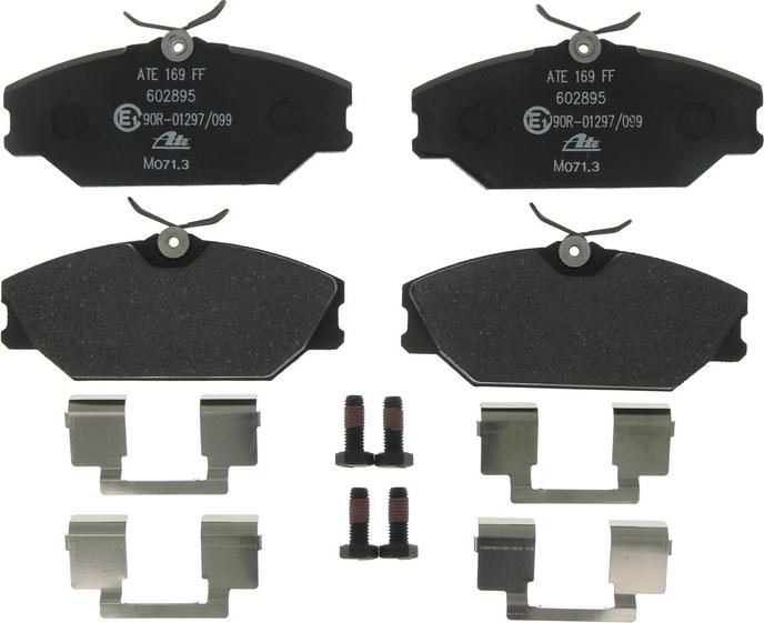 ATE 13.0460-2895.2 - Гальмівні колодки, дискові гальма autocars.com.ua