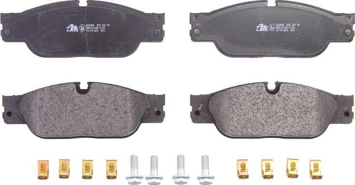 ATE 13.0460-2898.2 - Гальмівні колодки, дискові гальма autocars.com.ua