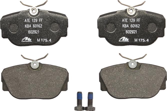 ATE 13.0460-2921.2 - Гальмівні колодки, дискові гальма autocars.com.ua