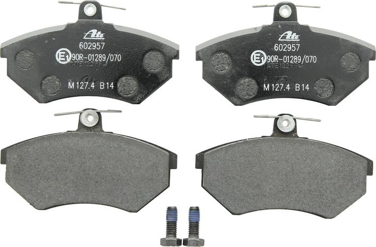 ATE 13.0460-2957.2 - Гальмівні колодки, дискові гальма autocars.com.ua