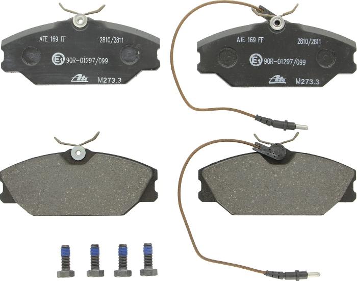 ATE 13.0460-2983.2 - Гальмівні колодки, дискові гальма autocars.com.ua