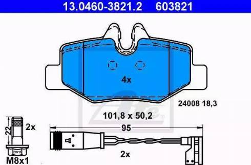 Alpha Brakes HKT-ME-025 - Тормозные колодки, дисковые, комплект autodnr.net