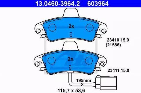 Alpha Brakes HKT-FR-006 - Гальмівні колодки, дискові гальма autocars.com.ua