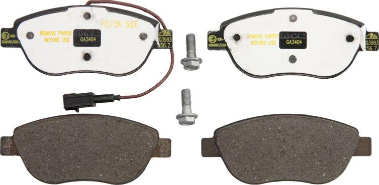 ATE 13.0460-3983.2 - Гальмівні колодки, дискові гальма autocars.com.ua