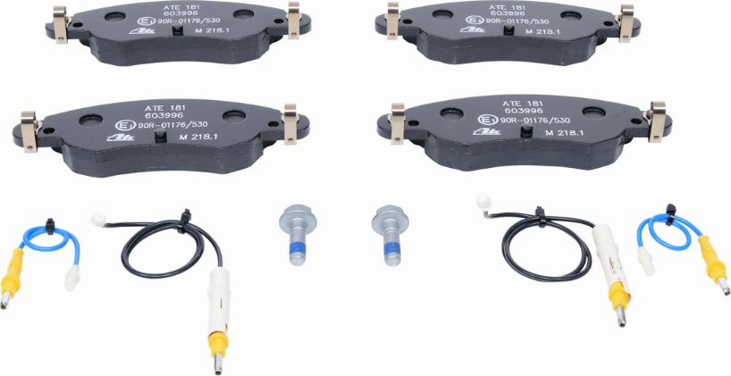 ATE 13.0460-3996.2 - Тормозные колодки, дисковые, комплект autodnr.net