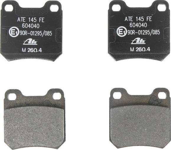 ATE 13.0460-4040.2 - Гальмівні колодки, дискові гальма autocars.com.ua