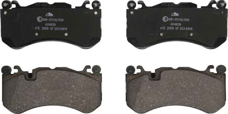 ATE 13.0460-4839.2 - Гальмівні колодки, дискові гальма autocars.com.ua