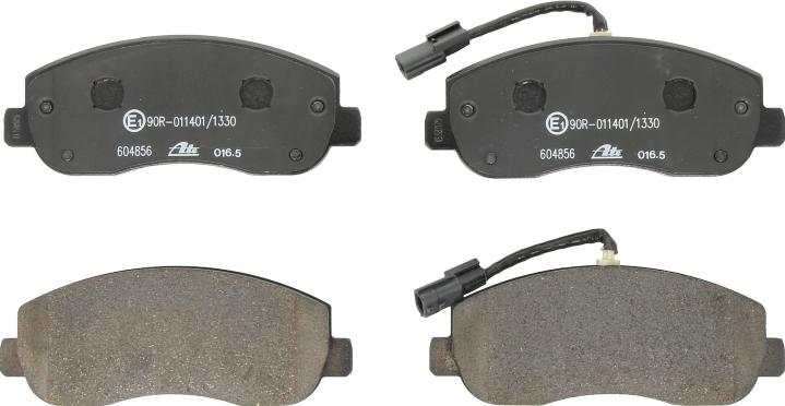 ATE 13.0460-4856.2 - Гальмівні колодки, дискові гальма autocars.com.ua