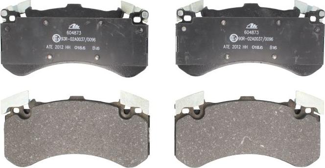 ATE 13.0460-4873.2 - Гальмівні колодки, дискові гальма autocars.com.ua