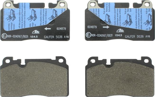 ATE 13.0460-4879.2 - Гальмівні колодки, дискові гальма autocars.com.ua