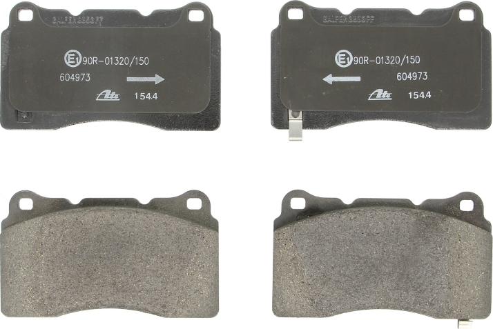 ATE 13.0460-4973.2 - Гальмівні колодки, дискові гальма autocars.com.ua