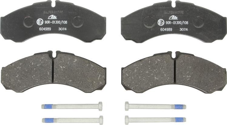 ATE 13.0460-4989.2 - Гальмівні колодки, дискові гальма autocars.com.ua