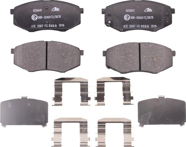 ATE 13.0460-5641.2 - Гальмівні колодки, дискові гальма autocars.com.ua