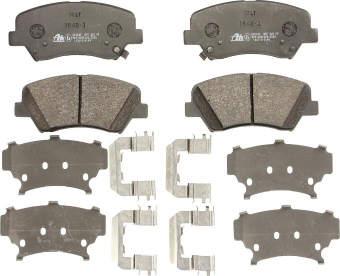 ATE 13.0460-5645.2 - Гальмівні колодки, дискові гальма autocars.com.ua