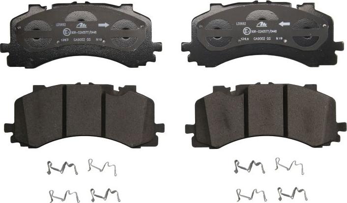 ATE 13.0460-5692.2 - Гальмівні колодки, дискові гальма autocars.com.ua