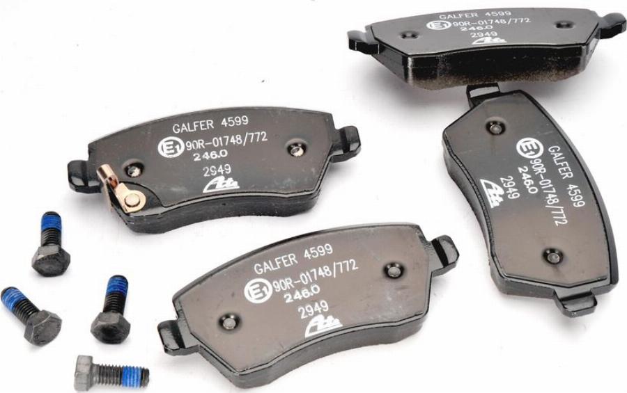 ATE 13.0460-5700.2 - Гальмівні колодки, дискові гальма autocars.com.ua