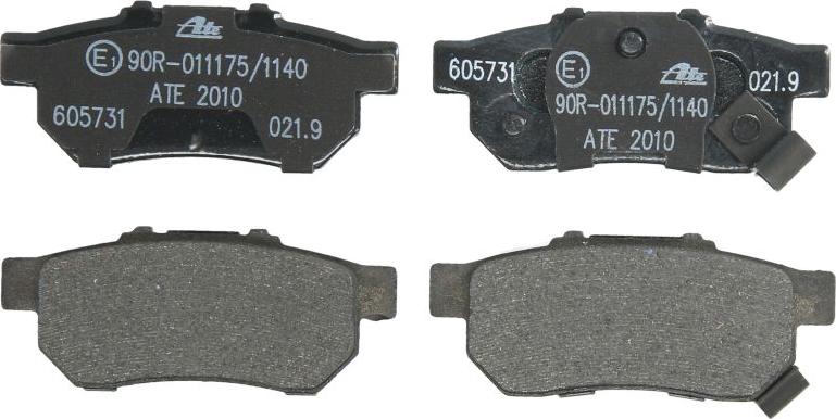 ATE 13.0460-5731.2 - Гальмівні колодки, дискові гальма autocars.com.ua