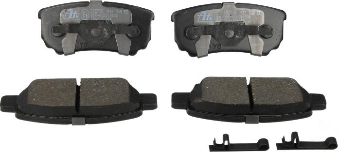 ATE 13.0460-5735.2 - Гальмівні колодки, дискові гальма autocars.com.ua