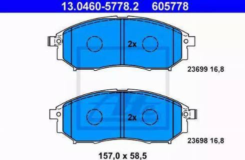 Alpha Brakes HKP-NS-078 - Гальмівні колодки, дискові гальма autocars.com.ua