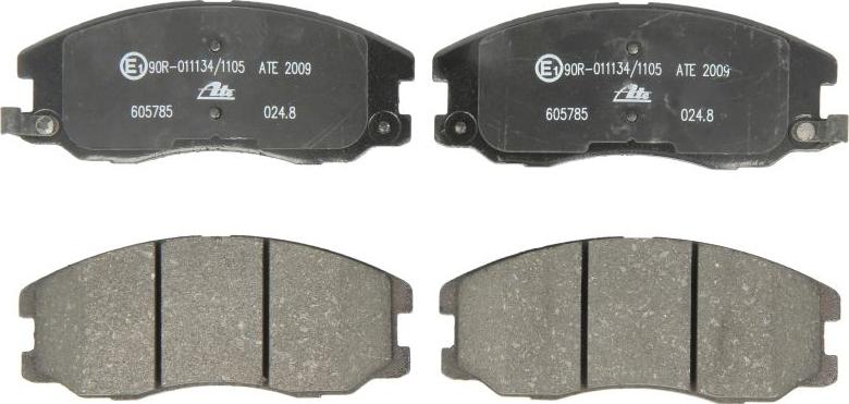 ATE 13.0460-5785.2 - Гальмівні колодки, дискові гальма autocars.com.ua